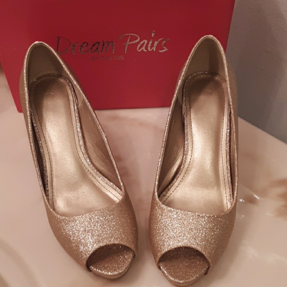 Toetos Shoes - [Dream Paris by Toetos] Gold Glitter Heel